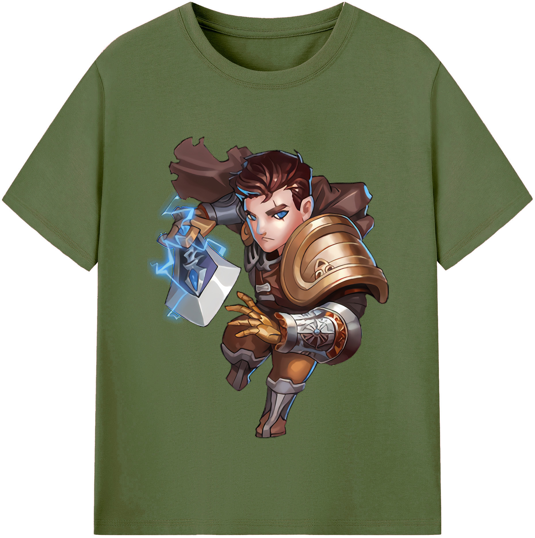 リーグ・オブ・レジェンド League of Legends LOL 綿100％半袖Tシャツ（フロントプリント）